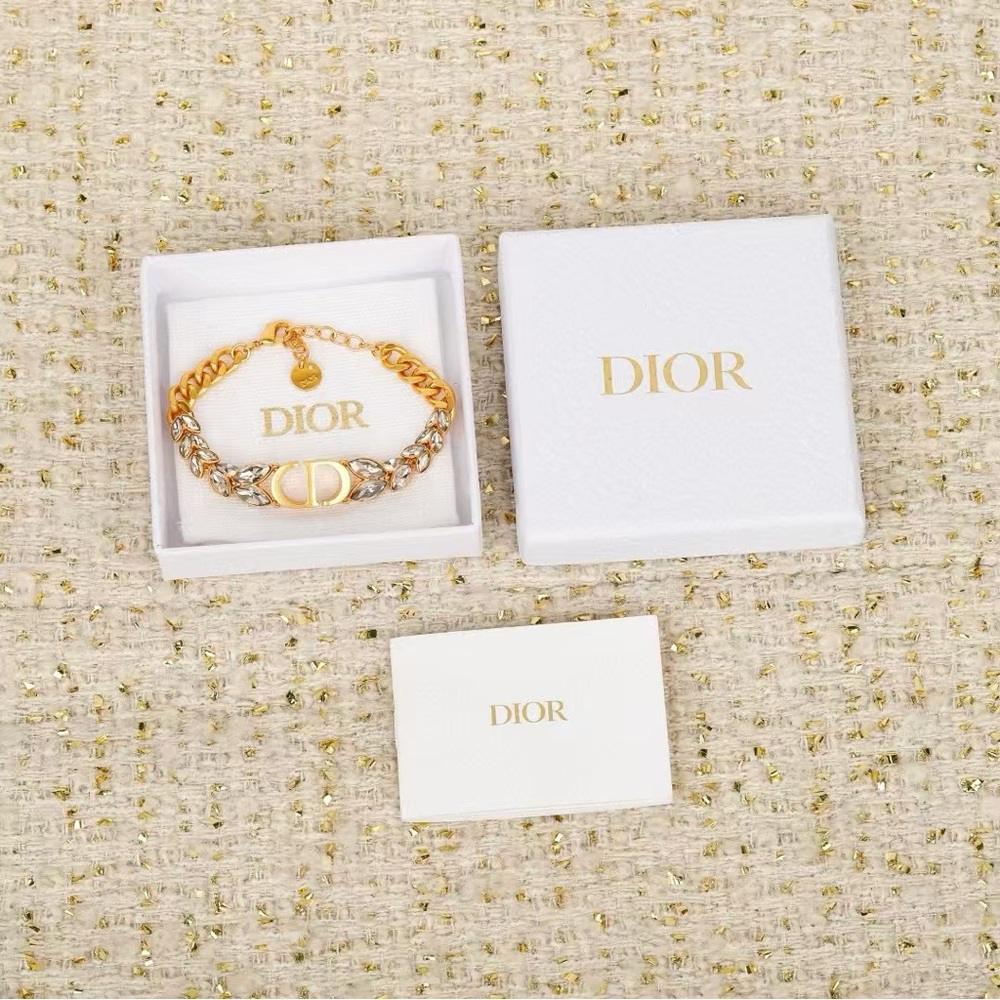 Dior Gold Bracelet with Vintage-Inspired Design